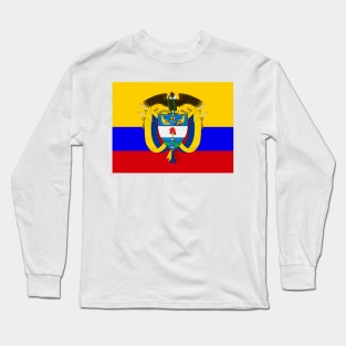 Colombia coat of arms flag Long Sleeve T-Shirt